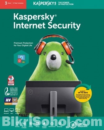 Kaspersky Internet Security 3 User 1 year Genuine License